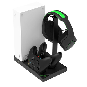 Support de charge pour <span class=keywords><strong>xbox</strong></span> série S Console refroidisseur Station de ventilateur pour <span class=keywords><strong>xbox</strong></span> X Gamepad double chargeur de batterie avec support de casque - Product Image 6