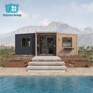 Prefab Flat Pack 10FT 20 FT 30FT 40 FT Collapsible Modular Tiny Houses Container House with 1 Toilet and Living Room - Product Image 2