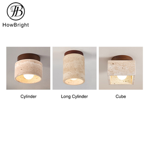 <span class=keywords><strong>2025</strong></span> <span class=keywords><strong>New</strong></span> <span class=keywords><strong>Arrival</strong></span> gỗ hiện đại cơ sở artstone travertine E27 trần ánh sáng cho phòng ngủ phòng ăn nội thất sáng tạo phòng khách - Product Image 3