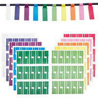 Étiquettes de câbles autocollantes imperméables, 10 couleurs, étiquettes de fils pour la gestion, étiquettes de câbles à bordure colorée, inscription possible