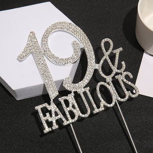 Adorno de <span class=keywords><strong>feliz</strong></span> <span class=keywords><strong>cumpleaños</strong></span> profesional personalizado, suministros para fiestas, velas de lujo, decoraciones, <span class=keywords><strong>19</strong></span> números, adorno para tarta de <span class=keywords><strong>cumpleaños</strong></span> - Product Image 5