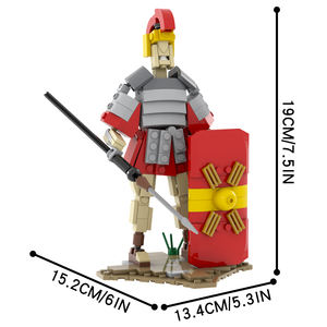 MOC1627 legiones romanas 217 Uds ladrillos serie creativa militar soldado luchador batalla montar bloques de construcción niños regalo Juguetes - Product Image 3