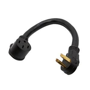 Câble adaptateur NEMA 14-50P vers 14-50R 50A / Rallonge RV Pigtail, Câble de charge EV / Adaptateur en fil de cuivre pur 50A 125/250V - Product Image 1