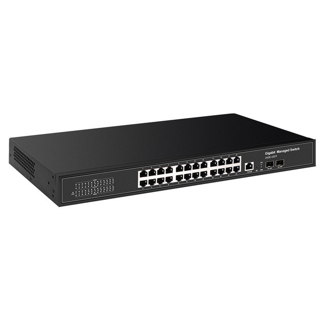 VoIP Ready Plug & Play Layer 2 Managed 24XGigabit Ports + 2X10G SFP+ Smart Office Switch