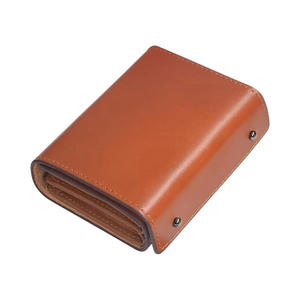 Marca de cuero curtido de lujo Gran capacidad Etiqueta privada Caja plegable Cartera de cuero <span class=keywords><strong>para</strong></span> hombres Original - Product Image 1