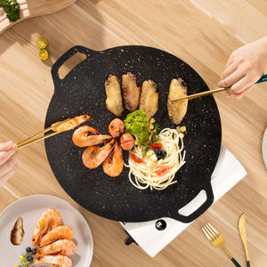 Multi-function Flat Carbon Steel <strong>Frying</strong> <strong>Pan</strong> Outdoor Barbecue <strong>Grill</strong> Non-stick Induction Ready Roast <strong>Pans</strong> Meat <strong>Grill</strong> <strong>Pan</strong> - Product Image 2