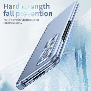 Étui de Protection anti-rayures pour Samsung Galaxy Z Fold3 5G, <span class=keywords><strong>4</strong></span>, 3 Zfold3, porte-stylo, Film en verre trempé - Product Image 2