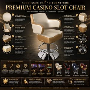 Successor Casino Stoel Kruk Zware Armleuningen Verstelbare Poker Gokkast Stoel voor <span class=keywords><strong>Club</strong></span> Bar Op Maat Gemaakte Poker Tafel Stoelen - Product Image 3