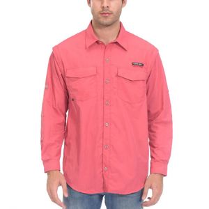 قميص صيد عالي الجودة بأكمام طويلة سريع الجفاف مقاوم للأشعة فوق البنفسجية ومضاد للماء وقابل للتنفس مصنوع من البوليستر والنايلون متوفر بمقاسات كبيرة - Product Image 5