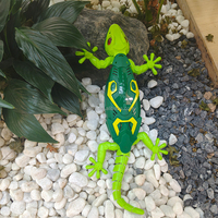 Mainan Kadal Panjat Dinding Lucky Toys, Robot Gecko Pengendali Jarak Jauh, Kadal Listrik Merayap Lantai dan Langit-langit, Mobil RC