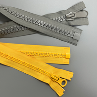 # 20 Fermetures éclair à glissière ouverte en résine robuste et écologique avec grandes dents, options de couleur personnalisées pour sacs de vêtements et textiles de maison