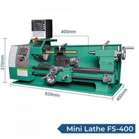 1000W 2024 nouveau modèle Fusai FS400 Mini tour à métaux machine tour d'établi manuel