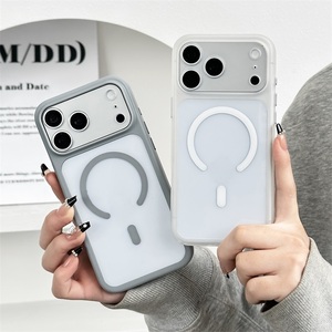 Suministro de Fábrica: Funda Magnética Transparente Premium para PC con Compatibilidad Magnética para iPhone 13 14 15 16 17 Pro Max Series - Product Image 1