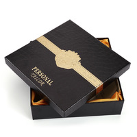 Boîte cadeau carrée en papier à motif crocodile, avec couvercle et plateau, pour ceintures et portefeuilles, vente en gros, directement de l'usine, en stock