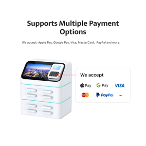 Estación de Banco de energía portátil de carga rápida de 4/8/12/16 ranuras con pantalla y POS para <span class=keywords><strong>alquiler</strong></span> de autoservicio de restaurante - Product Image 6