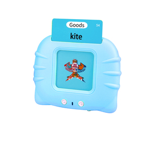 YongnKids Azul Educação Infantil Aprendizagem Crianças Brinquedos Educativos Falando audível Inglês Flash Cards Máquina - Product Image 3