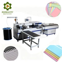 Machine automatique de reliure à spirale métallique simple boucle pour carnets, livres à couverture rigide et mini-livres, avec perforation et reliure de papier