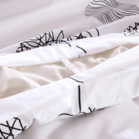 Parure de lit de luxe en coton 100% anti-bactérien 250TC, motif uni simple, pour usage domestique et hôtelier, 4 pièces
