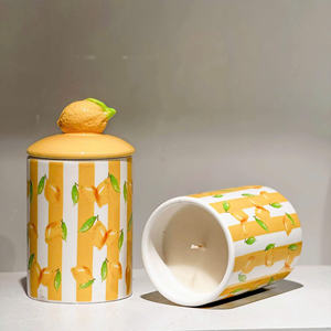 Bougie en céramique de luxe en gros pour la décoration de la maison Logo privé personnalisé au meilleur prix - Product Image 1