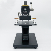 Machine de gaufrage à chaud personnalisée pour initiales, 110V, avec guide laser, ensemble de tampons alphabétiques, machine de marquage à chaud