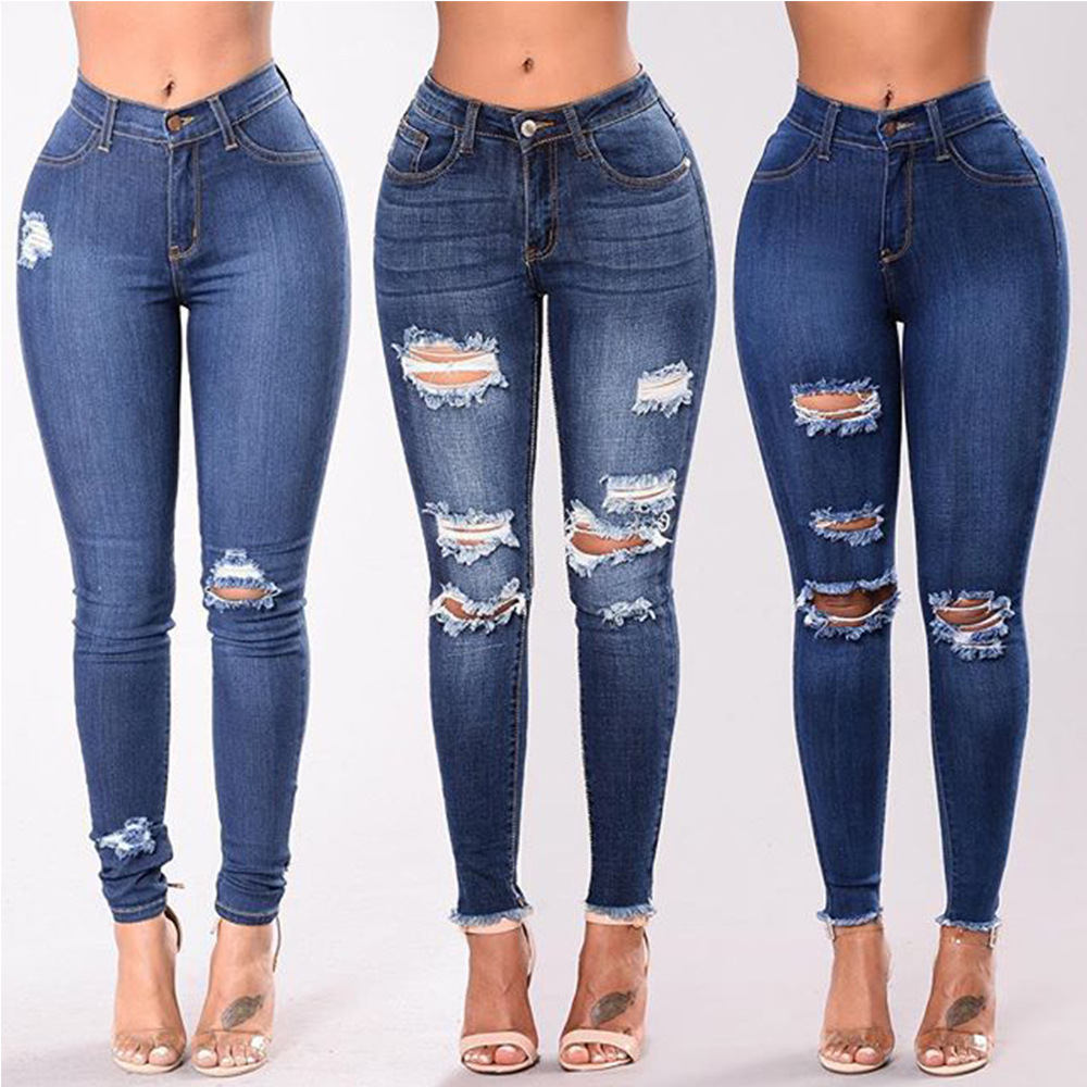 Encuentre el mejor fabricante de jeans rotos mujer y jeans rotos mujer para  el mercado de hablantes de spanish en alibaba.com