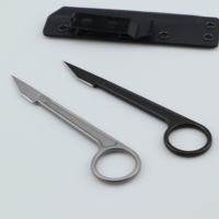 Couteau à lame fixe couteaux extérieur tactique survie chasse EDC couteau Csgo Mini Box Cutter