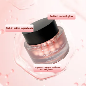 Crème en capsules de collagène rose PDRN au saumon pour la réparation des rides, l'éclat de la peau, l'hydratation, l'élasticité et l'anti-âge - Product Image 1