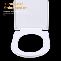 Siège de toilette rembourré renforcé avec fonction de fermeture en douceur, détachable rapidement, adapté aux hôtels et à un usage domestique, avec structure métallique