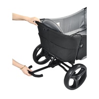Poussette-chariot multifonctionnelle pour bébé, nouvelle mode personnalisée, chariot de plage pliable, poussette double à quatre grandes roues