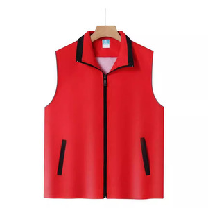 เสื้อกั๊กสะท้อนแสงแบบมีซิป กระเป๋าแบบคอมโพสิต สำหรับทุกเพศ ฤดูใบไม้ร่วง ขนกระต่ายบางๆ เสื้อผ้าเพื่อความปลอดภัย - Product Image 2