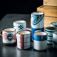 Grosir Murah Kustom Pola Sake Cangkir Rumah Tangga Jepang Antik Keramik Cangkir Teh Tanpa Pegangan