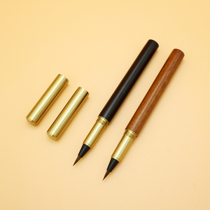 <span class=keywords><strong>Penna</strong></span> <span class=keywords><strong>Stilografica</strong></span> in Legno Nero Wordsworth con Pennino Extra Fine, Realizzata a Mano, Regalo di <span class=keywords><strong>Laurea</strong></span>, <span class=keywords><strong>Penna</strong></span> in Ottone e Legno con Punta in Feltro - Product Image 2