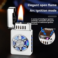 Grosir Retro klasik Metal Torch Lighter kreatif desain baru minyak tanah rokok isi ulang Modern tas beruntung hadiah