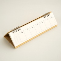 Calendrier personnalisé à une page par semaine, auto-remplissable, pouvant être posé sur une table
