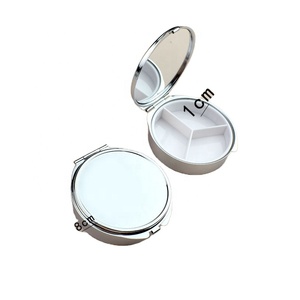 Wholesale Ready to Ship 100pcs Custom Logo Metal <b>Pill</b> <b>Storage</b> <b>Cases</b> 3-Compartment Medicine Box for Organization Medibox Weekly - Product Image 1