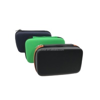 Étui de transport pour 42 bouteilles d'huiles essentielles, résistant à l'eau, sur mesure, couleur verte, léger, protecteur, portable, avec fermeture éclair et mousse.