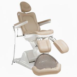 Sillón Eléctrico Portátil Ajustable de Cuero PU para Salón de Belleza, Cama de Masaje con Estructura Metálica para Uso en Sótanos - Product Image 1