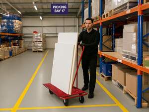 भारी ड्यूटी शीटरॉक गाइप्रॉक प्लास्टरबोर्ड ग्लास ड्रेवाल ट्रॉली डोली ड्रिवॉल कार्ट कार्ट शीट सामग्री कार्ट - Product Image 6