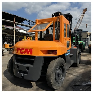 Máquina de Construcción Usada de Segunda Mano, Montacargas TCM FD100 de 10 Toneladas con Cabina, Mástil de 2 Etapas, 3m de Altura - Product Image 1