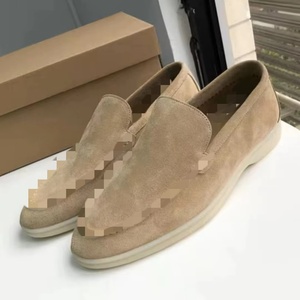 Zapatos Casuales de <span class=keywords><strong>Hombre</strong></span> de Piel de Oveja de Lujo, Estilo Romano Simple, <span class=keywords><strong>Mocasines</strong></span> de Yate de Cuero, Color Sólido Clásico, Versátiles y a la Moda - Product Image 5