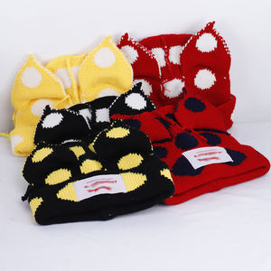 Gorro de Tricô Chunky com Orelhas de Gato Personalizado, Chapéu Engraçado, Quente e Fofo para o Inverno - Product Image 2