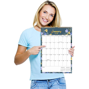 <span class=keywords><strong>Calendrier</strong></span> de bureau et mural personnalisé en papier couleur, 12 mois avec horloge, planificateur promotionnel - Product Image 5