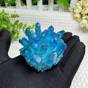 オーラ水晶クラスター天然水晶人工クラスターレイキエネルギーハウス装飾クリスタルギフト - Product Image 3