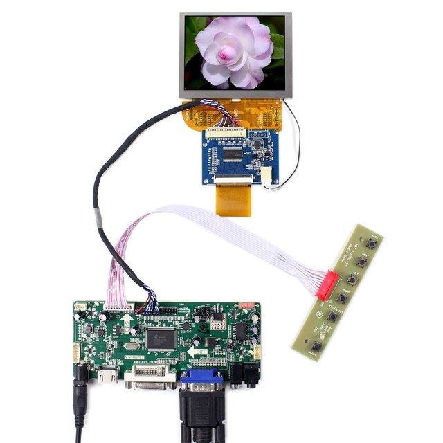 Vs035Sd1 800X600 50Pin Ttl Interface 3.5 Inch Tft Lcd Display for Projector Lcd Display With Driver Board