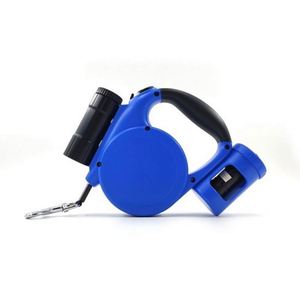 Correa Retráctil Multifuncional para Perros con Linterna LED y Dispensador de Bolsas para Desechos, Correa Automática de 16 pies para Pasear Mascotas al Aire Libre - Product Image 3