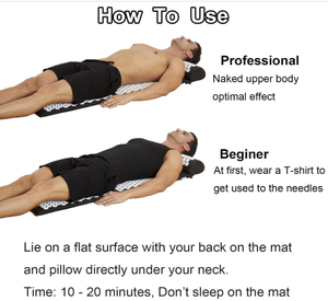 Tapis de yoga long pour acupression et massage, coussin de méditation, stimulateur d'acupoints pour <span class=keywords><strong>la</strong></span> plante des pieds, le dos et <span class=keywords><strong>la</strong></span> tête, relaxation musculaire - Product Image 6