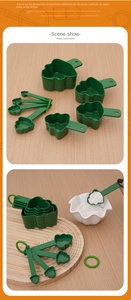 أدوات مطبخ خيزران إبداعية على شكل شجرة عيد الميلاد قياس من أربع قطع عبر الحدود أدوات خبز مطبخ خيزران على شكل شجرة - Product Image 4