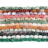 Vente en gros 8x12mm Rectangle forme cuboïde pierre naturelle améthyste Agate Aventurine perles pour la fabrication de bijoux Bracelets colliers DIY