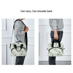 Insulated Lunch Bag Floral Tote <b>Cooler</b> Bag Zipper Portable Food Tote for Office School Travel - Product Image 6