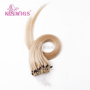 KSWIGS Wholesale <b>Micro</b> Ring Hair <b>Extensions</b> 100% Human Hair No Shedding Reusable Nano Loop For Salon Owners - Product Image 5